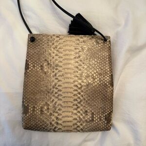 Authentic presmer snake skin cross body